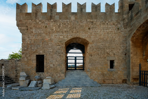 The city of Rhodes, the island of Rhodes, Greece, part of the Palace of the Grand Masters. This powerful castle was the seat of the Order of St. John, who conquered Rhodes in 1309