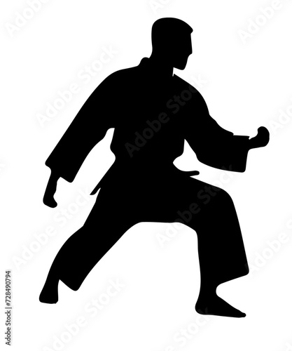 Karate Martial Art Silhouettes