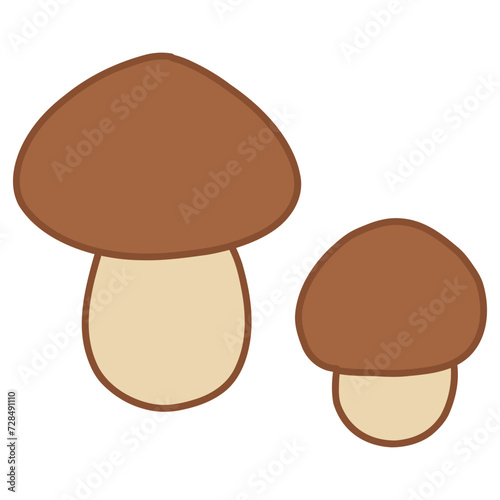 illustration of mushroom on white background