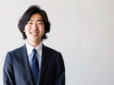 意欲に満ちた日本の若いビジネスマン