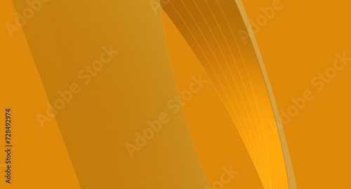 Abstract bright yellow circles background. 3d render