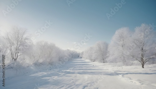 winter landscape in the forest