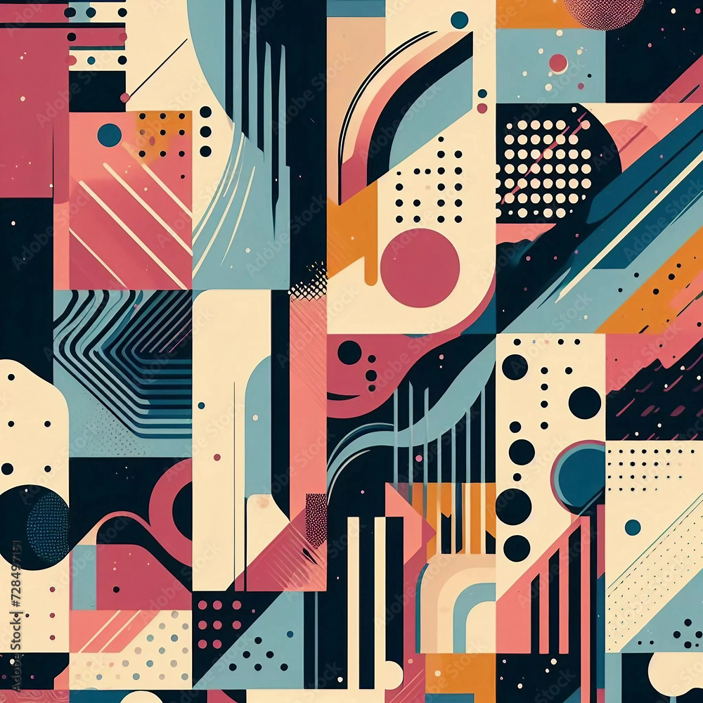 Obraz premium An abstract background with bold and contrasting colors