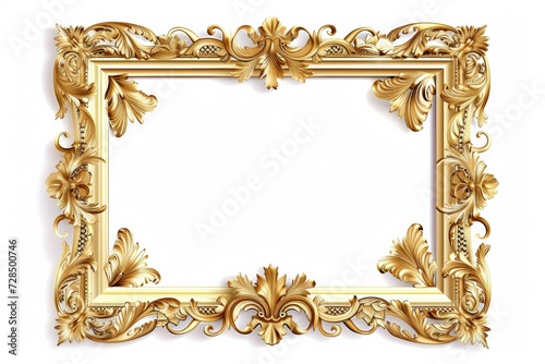 Enhance your gallery with this ornate, vintage gold frame, perfect for showcasing old baroque or Victorian pictures with a touch of royal luxury.