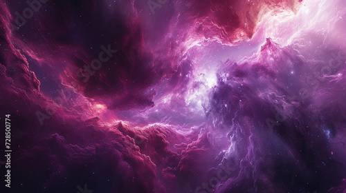 Embark on an interstellar journey through a cosmic swirl of amethyst and jade, an abstract depiction of the boundless beauty found in the far reaches of the universe. 