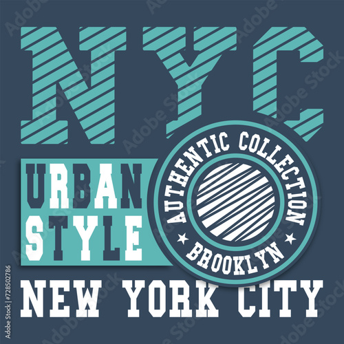 College varsity typography urban style nyc graphic and vector for T-shirt & Sweatshirt