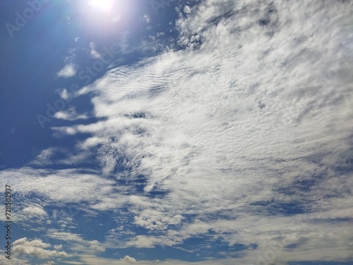 Blue sky with cloud photo