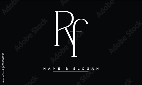 FR, RF, F, R Abstract Letters Logo Monogram