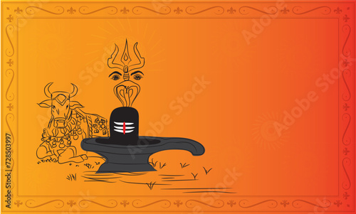 Nandi is usually depicted as a bull, and in many temples dedicated to Shiva, there will be a large statue or sculpture of Nandi situated facing the main shrine of Lord Shiva