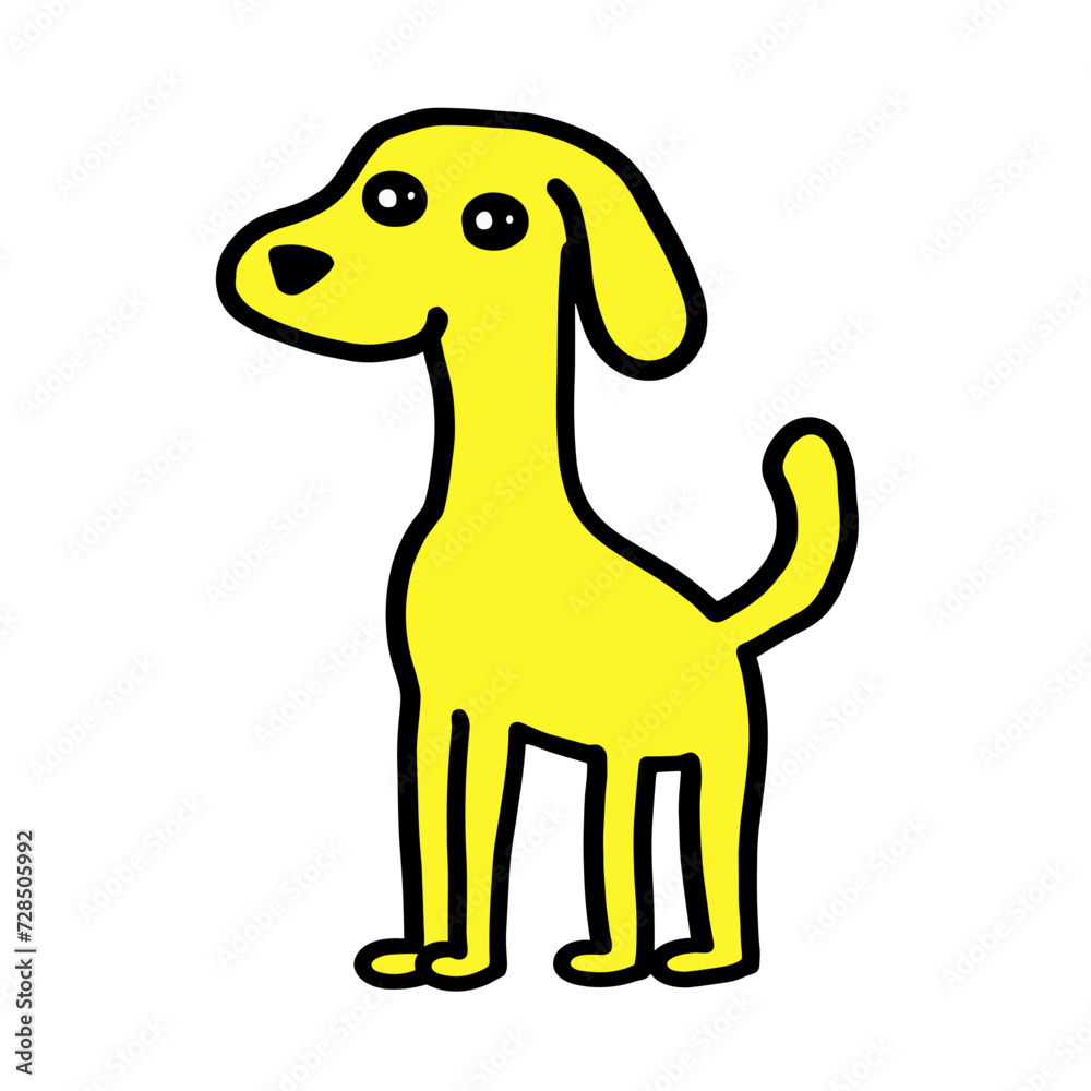dog cartoon isolated