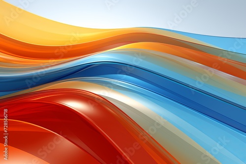 Vibrant holographic abstract 3d background with mesmerizing colorful elements and gradients