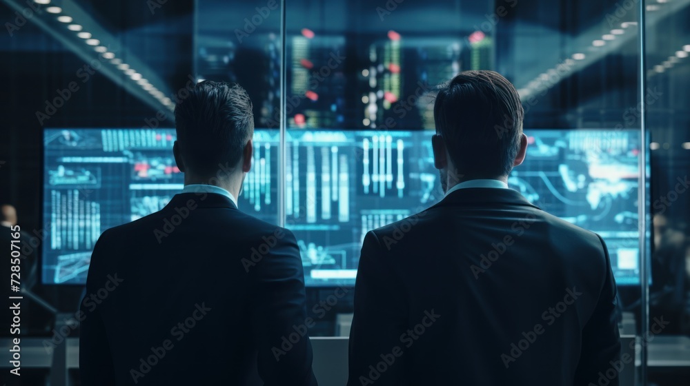 IT specialists confer at a meeting and discuss news in the computer industry IT specialists confer at a meeting and discuss news in the computer industry