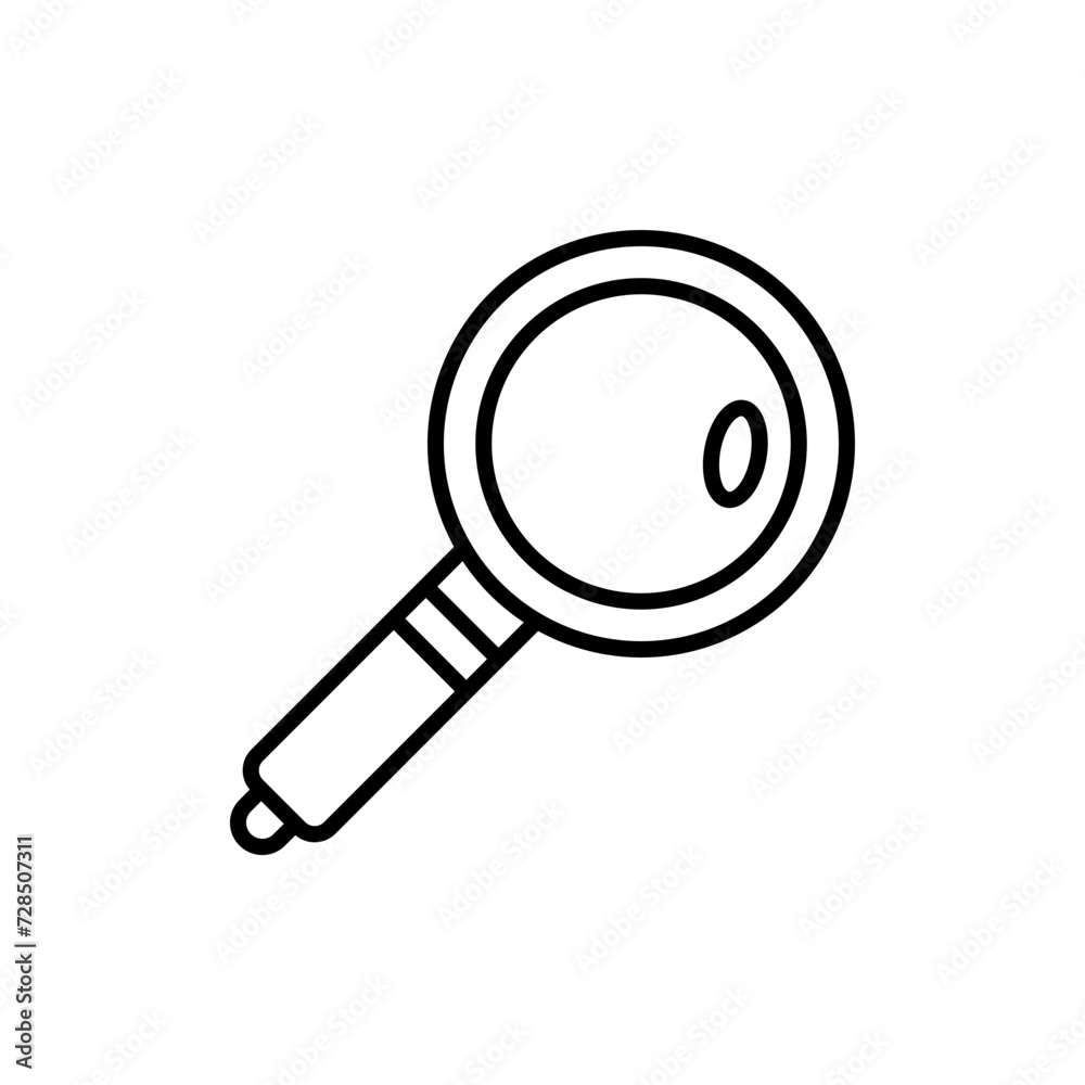 Magnifying glass outline icons, minimalist vector illustration ,simple transparent graphic element .Isolated on white background Magnifying glass outline icons, minimalist vector illustration ,simple transparent graphic element .Isolated on white background