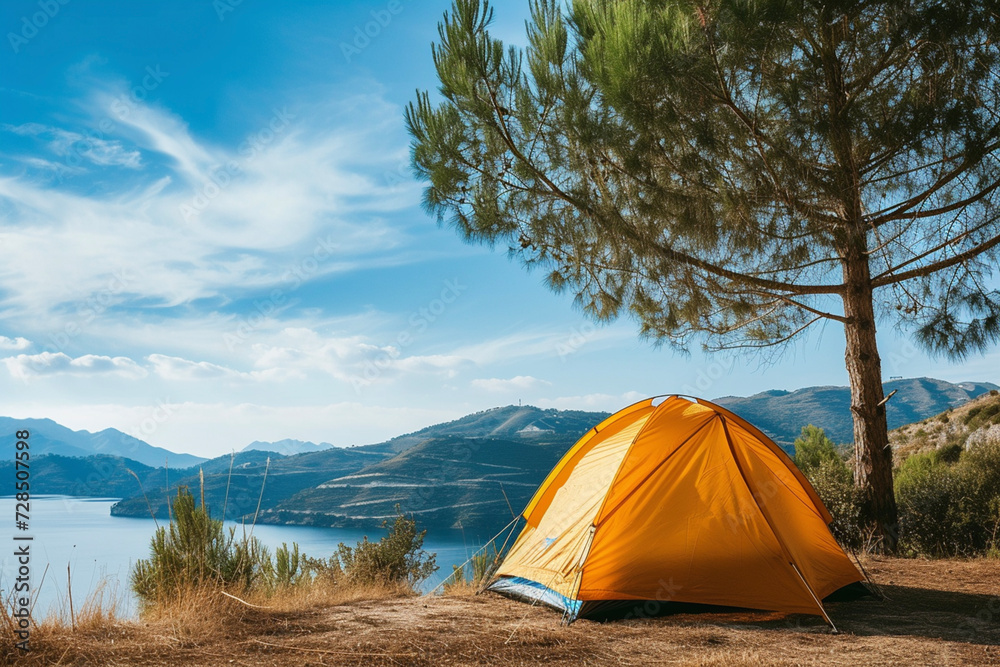 Tourist tent, tent and bivvy, bivouac and bivy. Campaign and camp, hike, hiking, tourism and travel