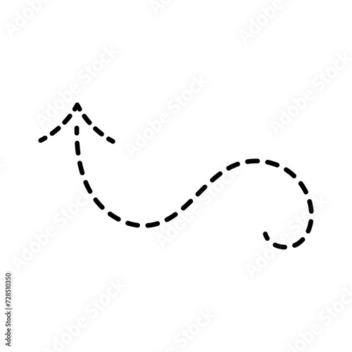 Dotted Line Arrow