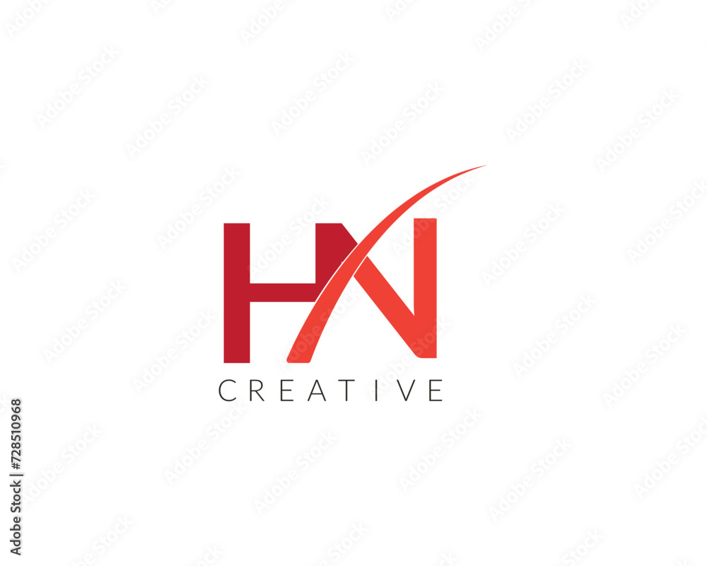 Creative HN Latter Logo Design Creative HN Latter Logo Design