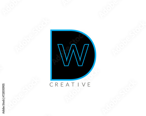 Free Download Creative DW Latter Logo Design - GFXLoad