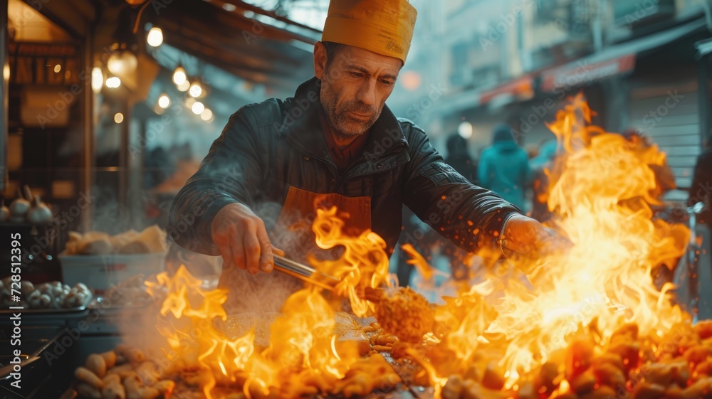 street food for travel concept street food for travel concept