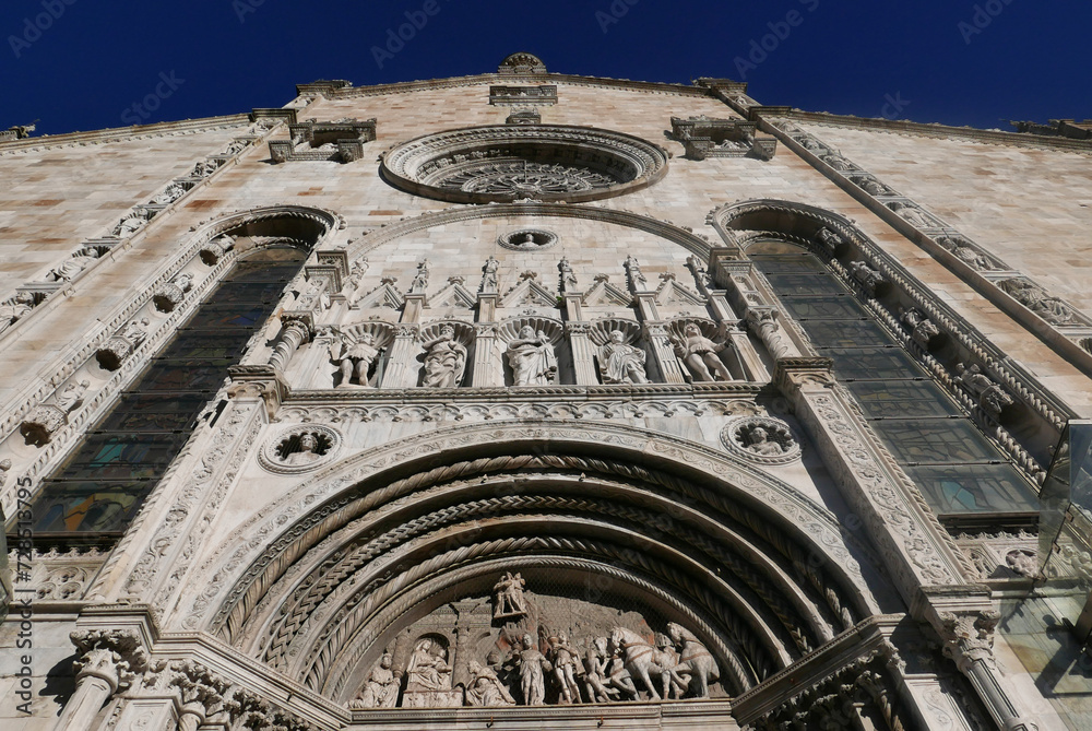 Como, Italy, Cathedral Facade