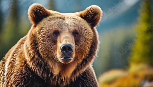 brown bear portrait hd 8k wallpaper stock photographic image