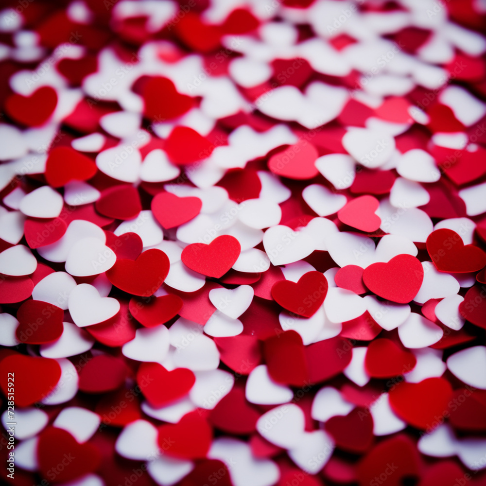 valentine background with many red hearts