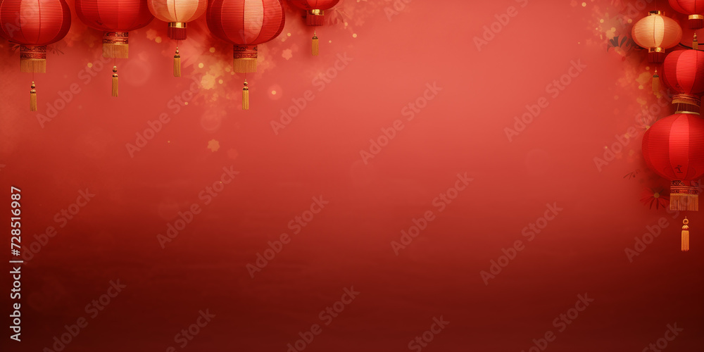 Abstract background with the Chinese New Year theme with lantern decorations Abstract background with the Chinese New Year theme with lantern decorations