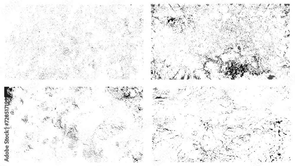 Four grunge texture collection. Grunge background. Abstract vector design. Four grunge texture collection. Grunge background. Abstract vector design.