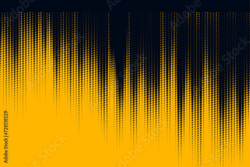 vector yellow and black diagonal halftone background