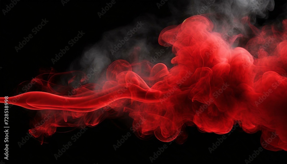 Fototapeta premium Ethereal Elegance: Realistic Vector Red Smoke Effect