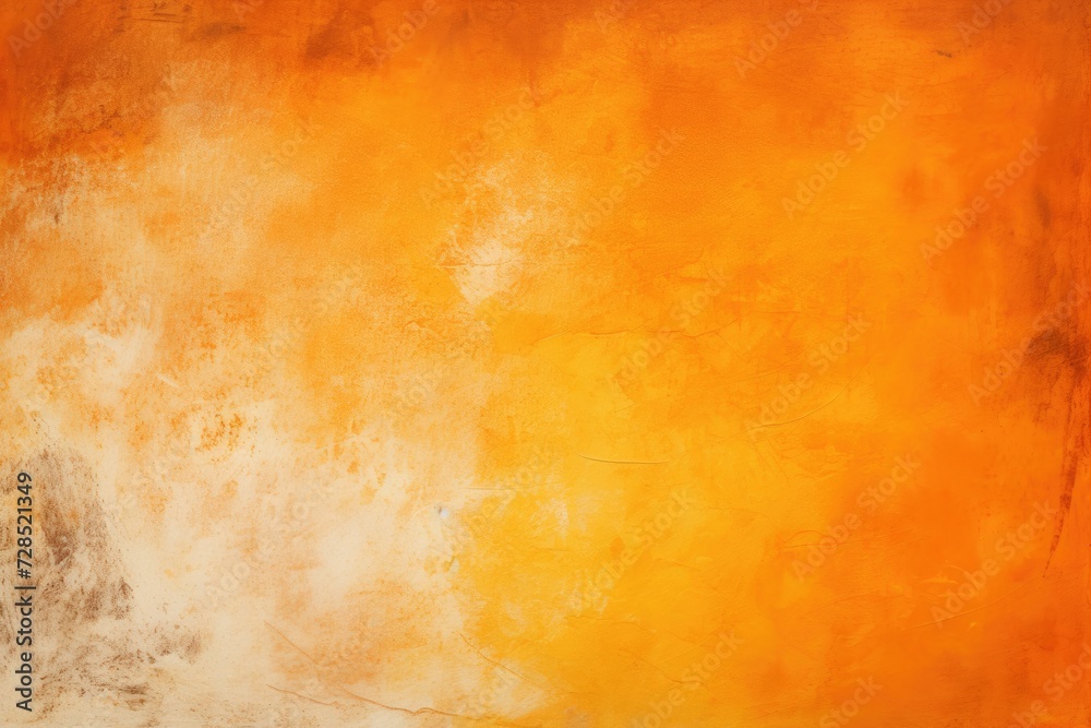 Orange Grunge Background Texture. Abstract Warm Gradient Wall with Solid Colors