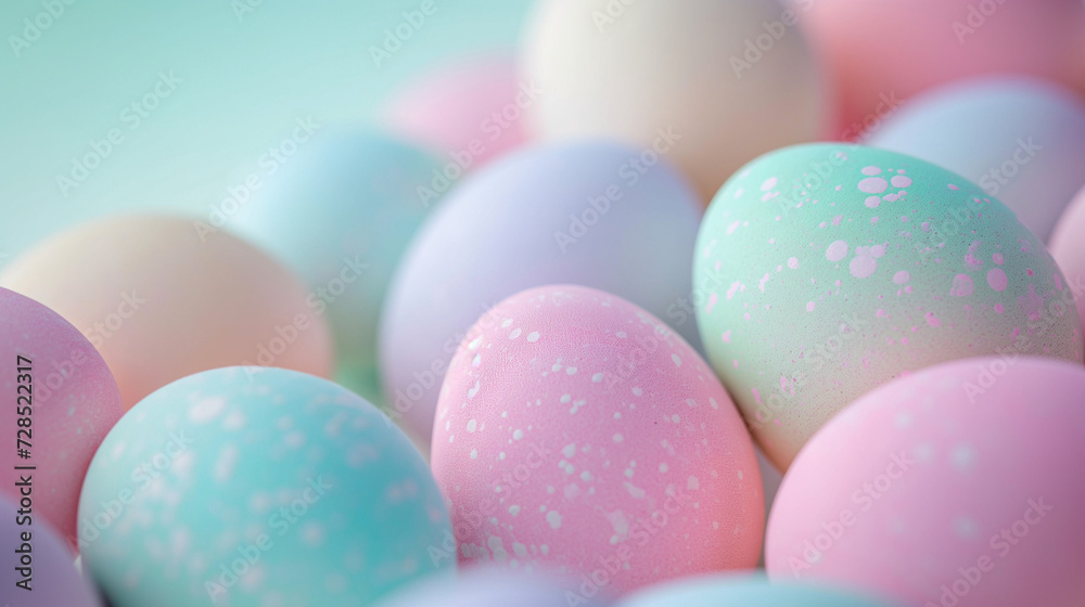 Easter Bokeh Background: Soft Pastel-Colored Eggs in a Whimsical Bokeh Style, Adding a Touch of Delicate Elegance to Your Easter Celebrations Easter Bokeh Background: Soft Pastel-Colored Eggs in a Whimsical Bokeh Style, Adding a Touch of Delicate Elegance to Your Easter Celebrations