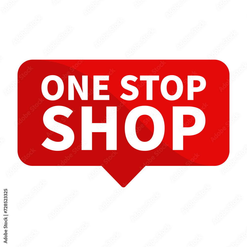 One Stop Shop Text In Red Rectangle Shape For Promise Promotion Business Marketing Social Media Information Announcement
One Stop Shop Text In Red Rectangle Shape For Promise Promotion Business Marketing Social Media Information Announcement