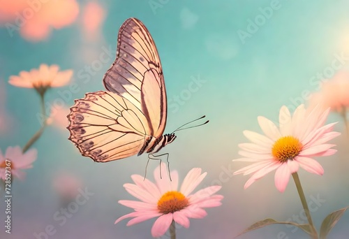 butterfly and flower © Muneeb