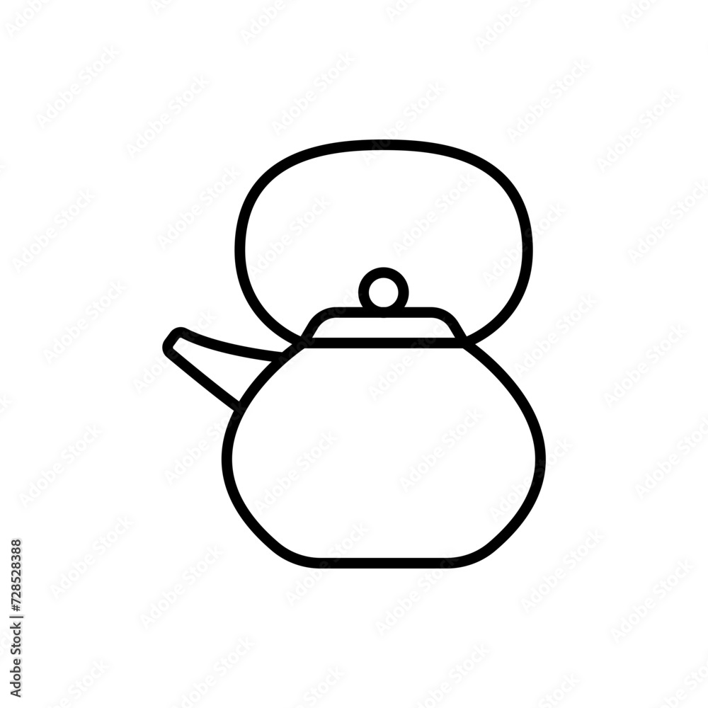 Teapot outline icons, minimalist vector illustration ,simple transparent graphic element .Isolated on white background Teapot outline icons, minimalist vector illustration ,simple transparent graphic element .Isolated on white background