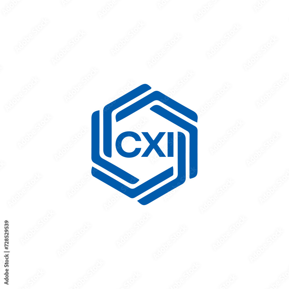  CXI logo. CXI set , C X I design. White CXI letter. CXI, C X I letter logo design. Initial letter CXI letter logo set, linked circle uppercase monogram logo. C X I letter logo vector design.