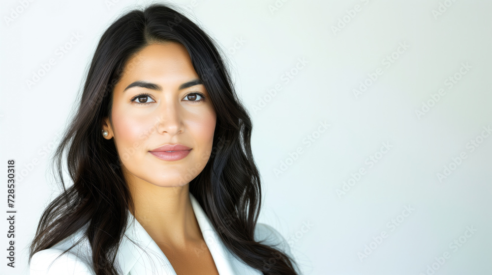 A bright and focused portrait capturing the strength and confidence of an influential Chinese woman in the business world A bright and focused portrait capturing the strength and confidence of an influential Chinese woman in the business world