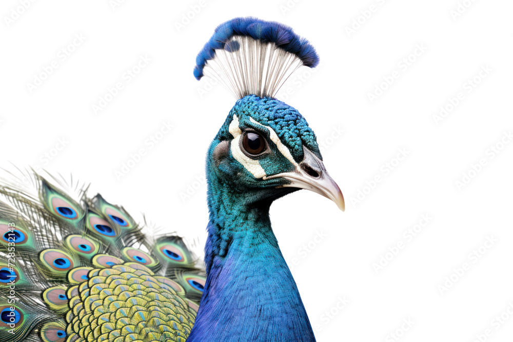Peacock image isolated on white transparent background. Peacock image isolated on white transparent background.