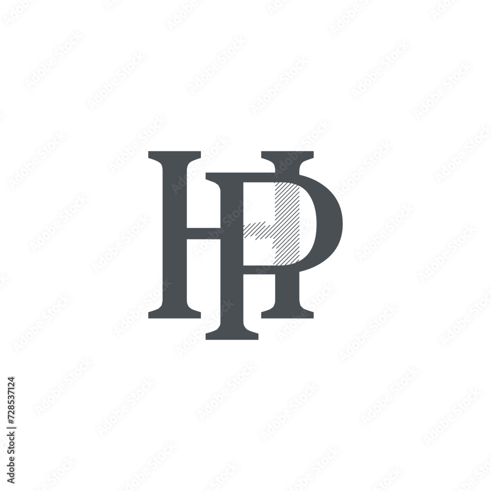 HP Letter Press with Transparent Lens Logo Design Vector HP Letter Press with Transparent Lens Logo Design Vector