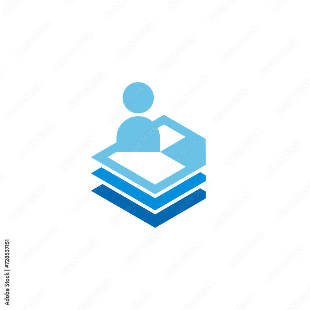 Stacked Job Profile Document HR Logo Design Vector Stacked Job Profile Document HR Logo Design Vector
