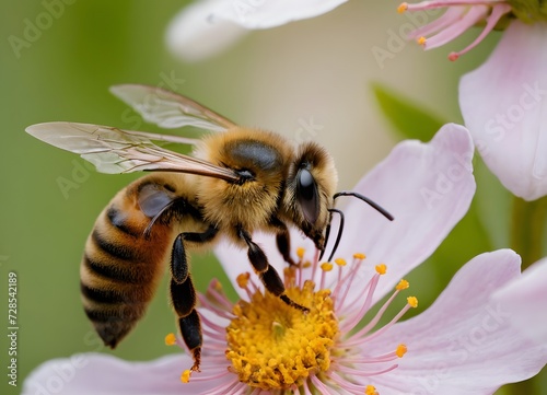 "Honey Bee Harmony: A Buzz Amidst Blooms". generative ai