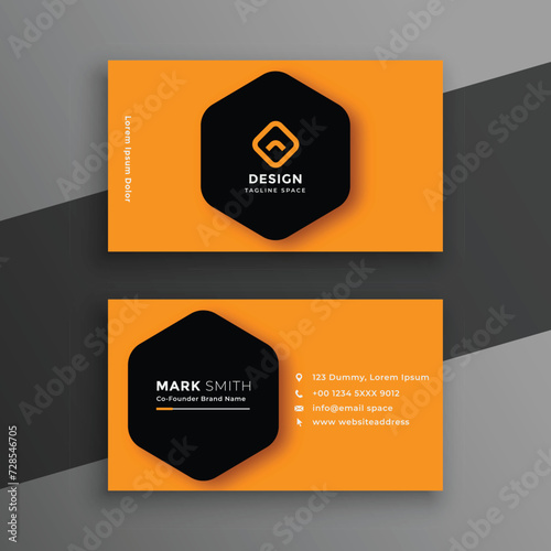Vector professional modern business card design
