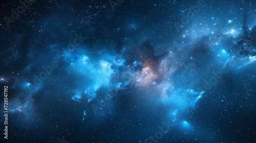Starry Night Sky with Celestial Energy