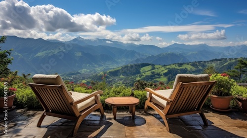 View from the magnificent estate of the stretching mountain range © Damian Sobczyk