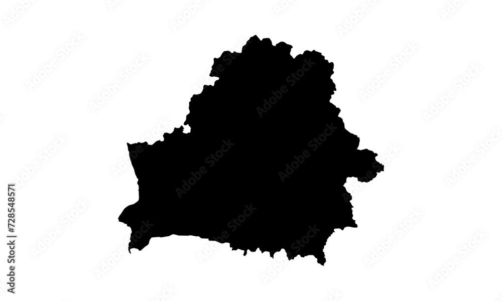 Obraz premium Map of Belarus