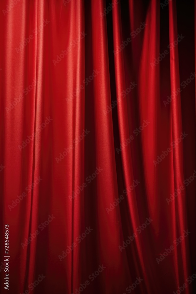 Red curtain close up on a black background. Perfect for theater, events, and interior design Red curtain close up on a black background. Perfect for theater, events, and interior design