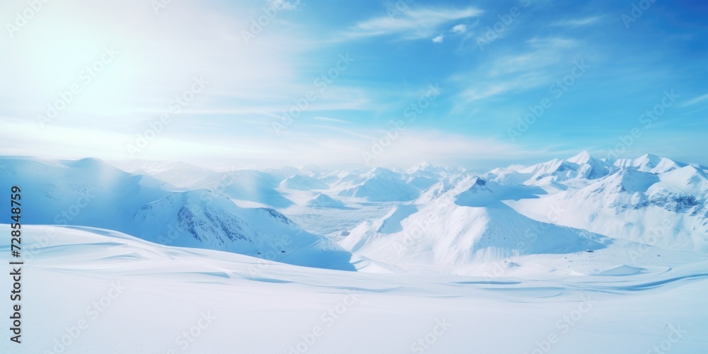 A person skiing on a snowy mountain. Perfect for winter sports enthusiasts or travel brochures