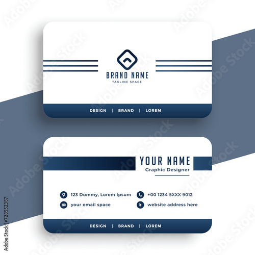 Vector professional modern business card design
