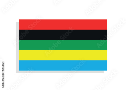 Free Download Olympic simple flag. Background with multi-colored stripes , abstract colorful background Colored lines on a white background. Bright design. - GFXLoad