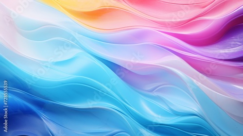 Oil paint Abstract background texture with wavy lines and a vibrant rainbow colorful paintings with a multi-colored spectrum of colours for blending and creating visually stunning paintings © ND STOCK