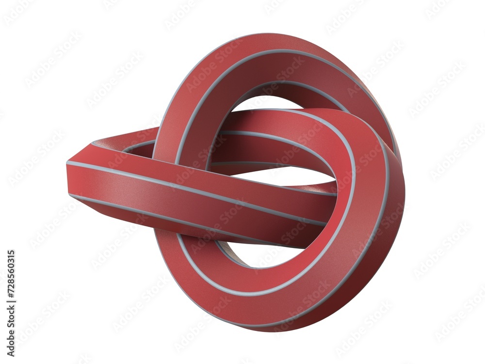 Wireframe Shape Hexagonal Trefoil Knot 3D print model Wireframe Shape Hexagonal Trefoil Knot 3D print model